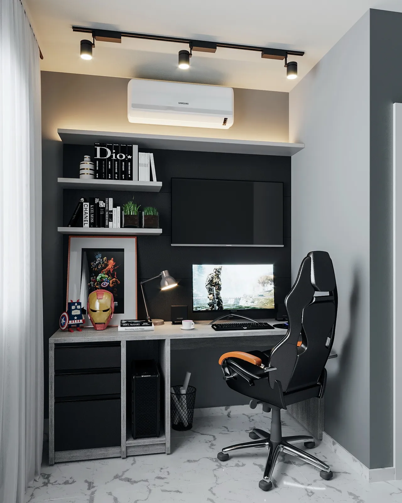 Projeto de home office planejado